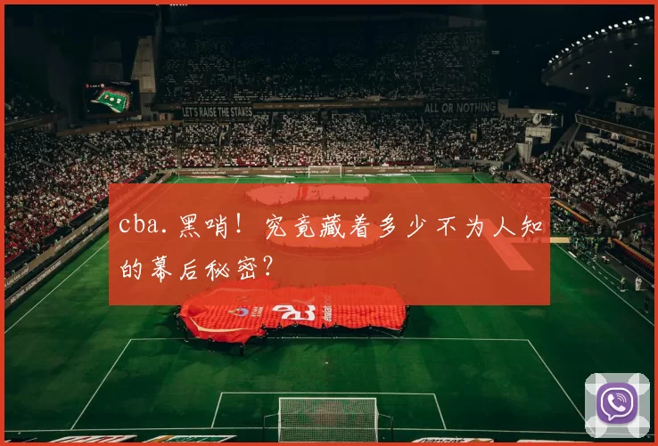 cba.黑哨！究竟藏着多少不为人知的幕后秘密？